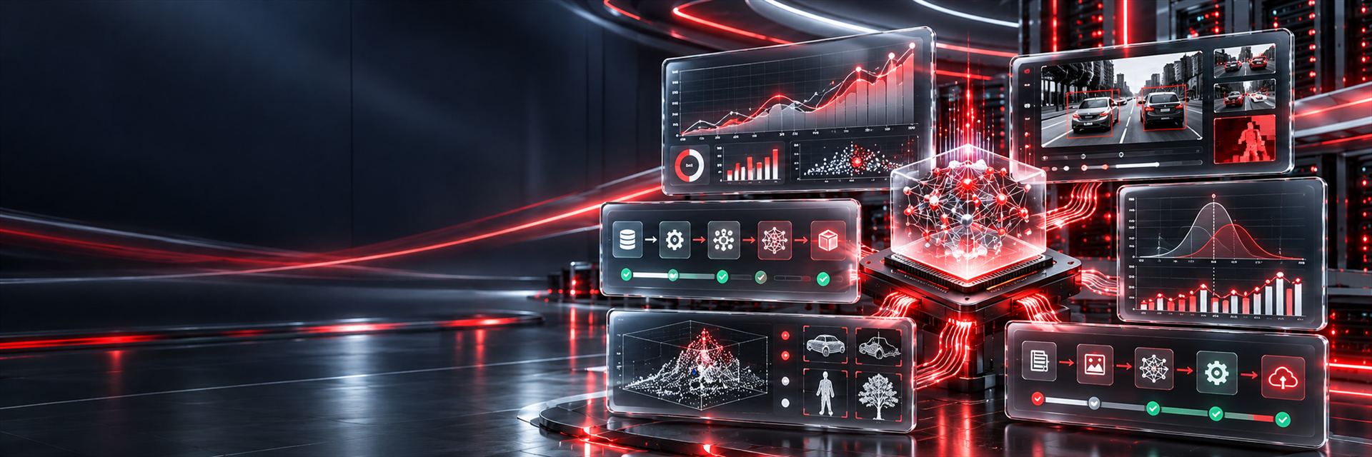 Enterprise AI engine with model pipelines, predictive analytics, and computer vision