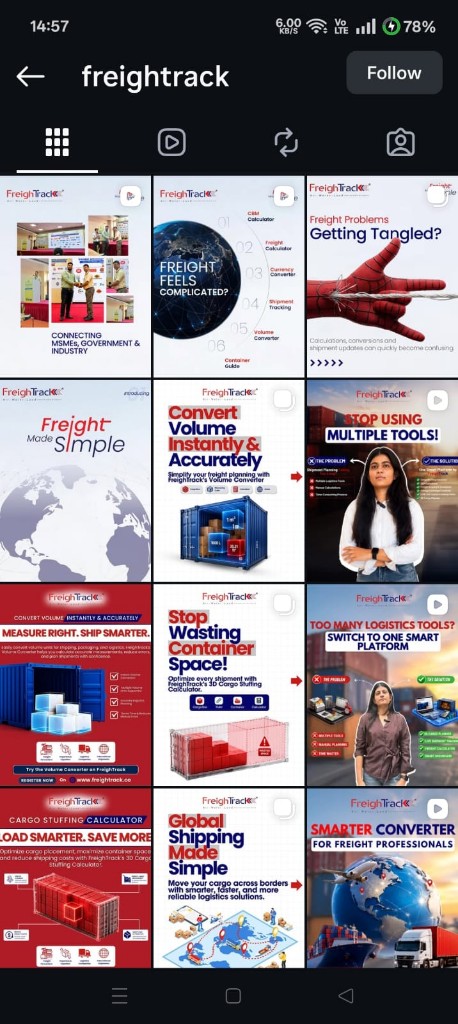B2B logistics social media campaign preview