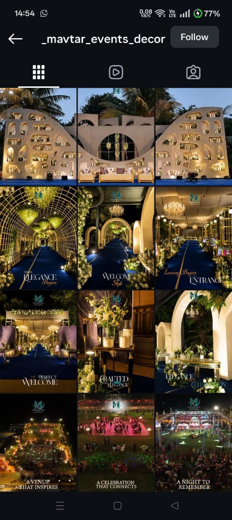 Luxury events social media campaign preview