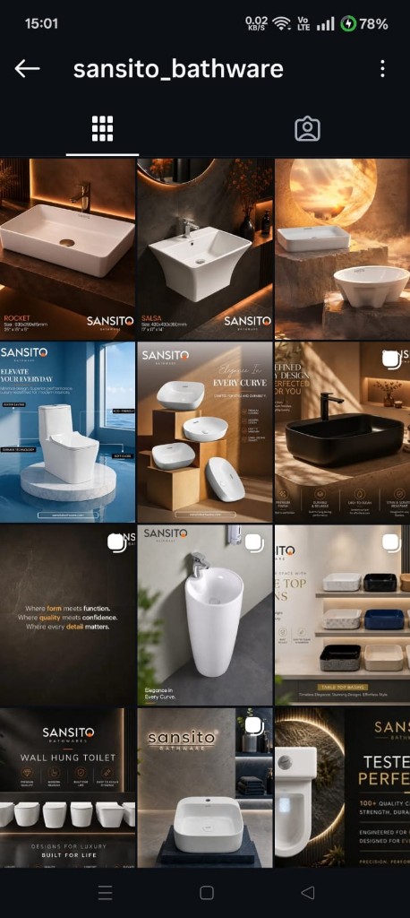 Premium bathware social media campaign preview